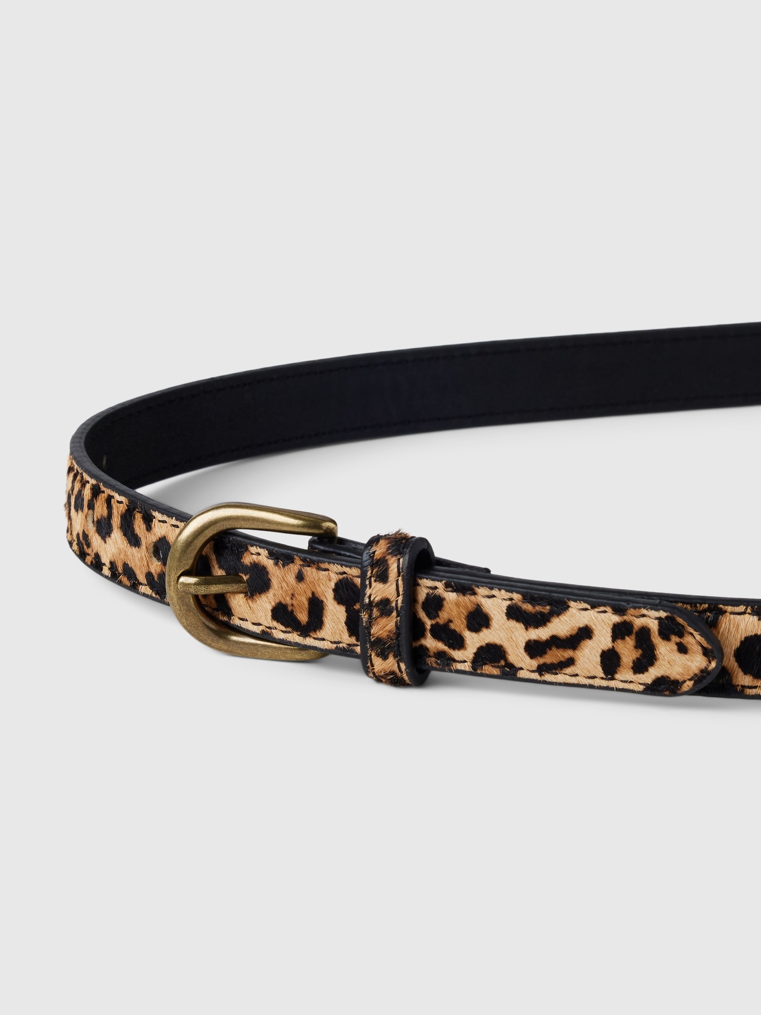 Женский ремень Gap Leopard Belt, цвет: Леопардовый с принтом — фото 2
