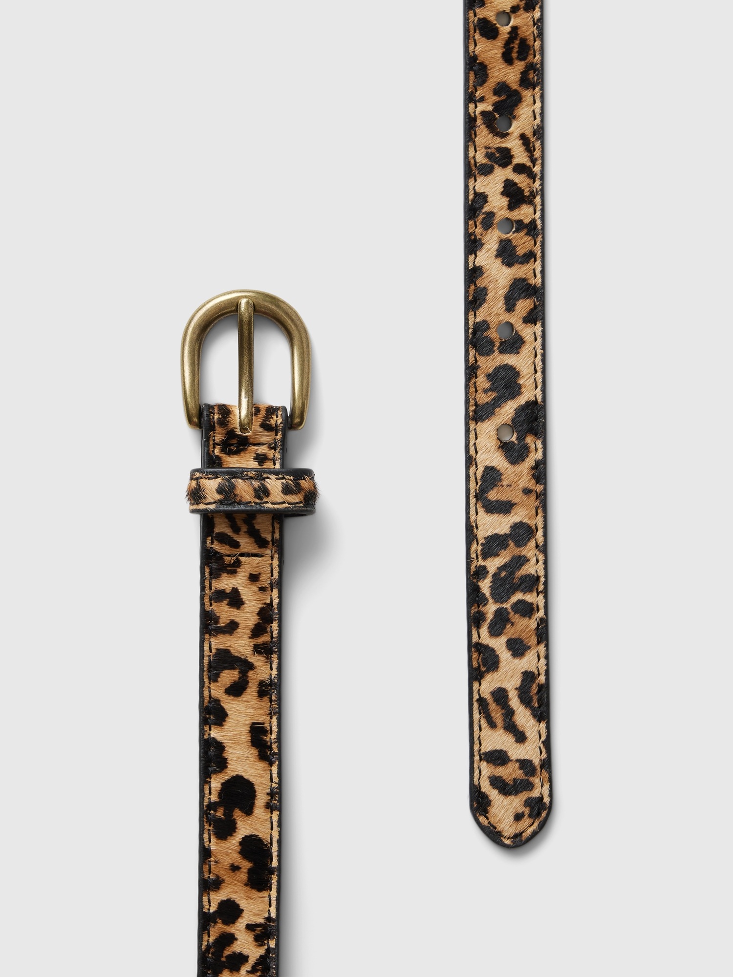 Женский ремень Gap Leopard Belt, цвет: Леопардовый с принтом — фото 3