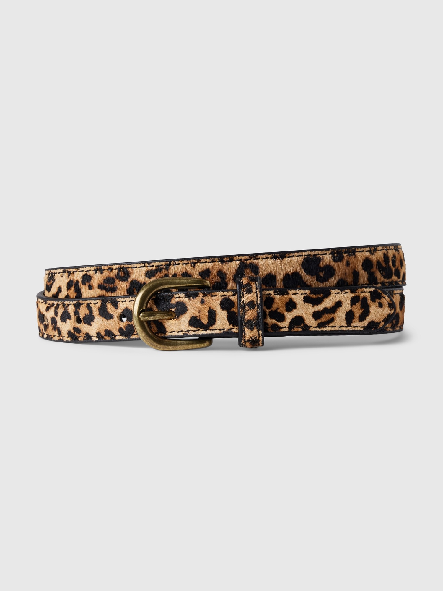 Женский ремень Gap Leopard Belt, цвет: Леопардовый с принтом