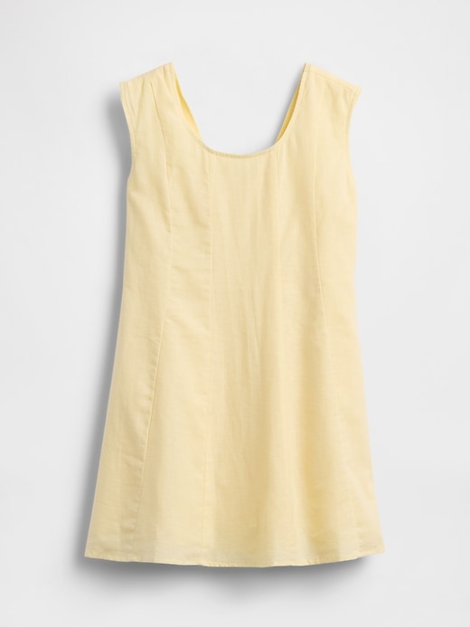 Image number 2 showing, Kids Linen-Cotton Scoop Neck Dress