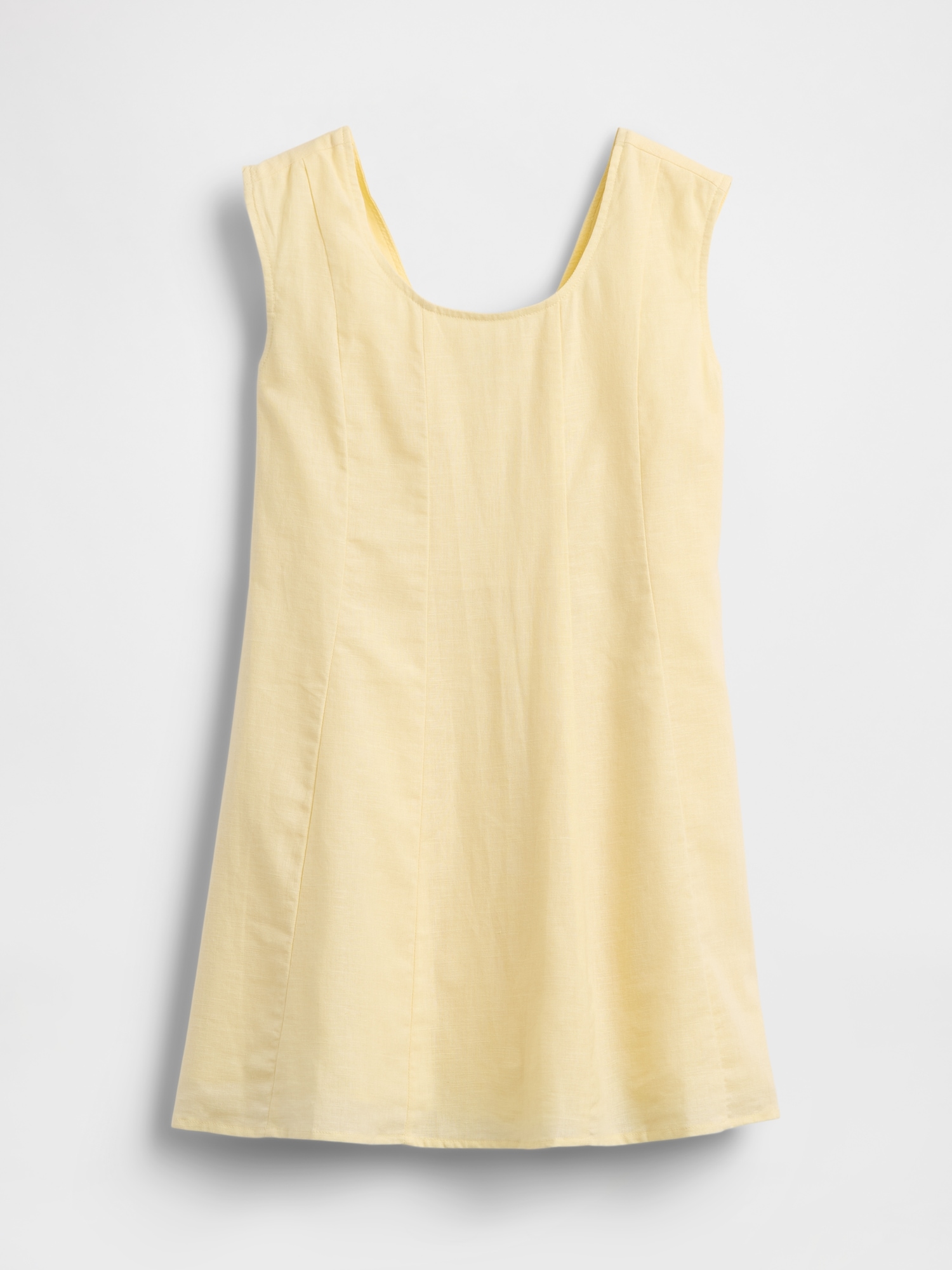 Kids Linen-Cotton Scoop Neck Dress