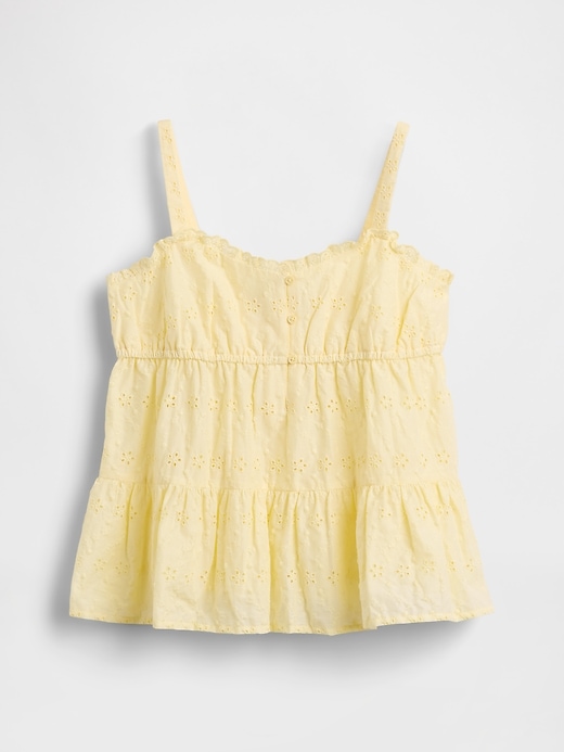 Image number 2 showing, Kids Tiered Eyelet Tank Top