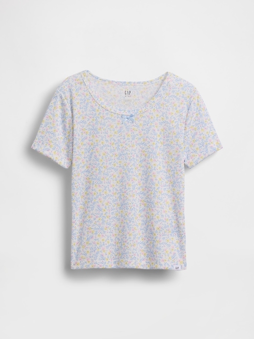 Image number 2 showing, Kids Recycled Pointelle PJ T-Shirt