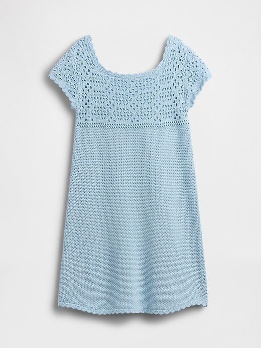 Image number 2 showing, Kids Crochet Sweater Dress