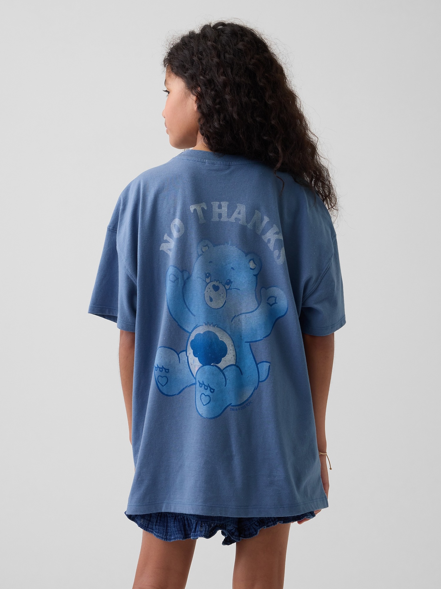 Детская футболка Gap Care Bears Oversized T-Shirt, цвет: Синий, вариант 1 — фото 3