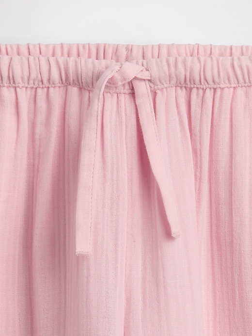 Image number 5 showing, Kids Cotton Gauze Wide-Leg Pants