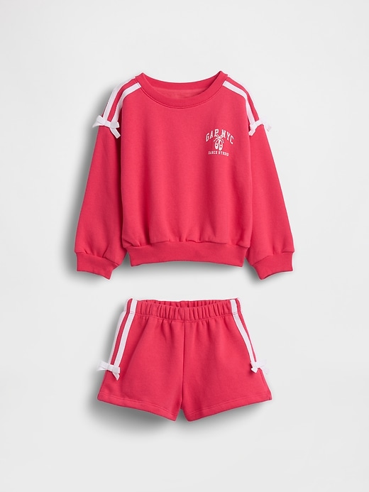 Image number 2 showing, Baby & Toddler VintageSoft Bow Logo Sweat Set