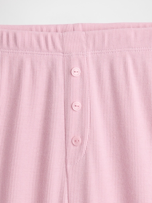 Image number 5 showing, Mini Rib Wide-Leg PJ Pants