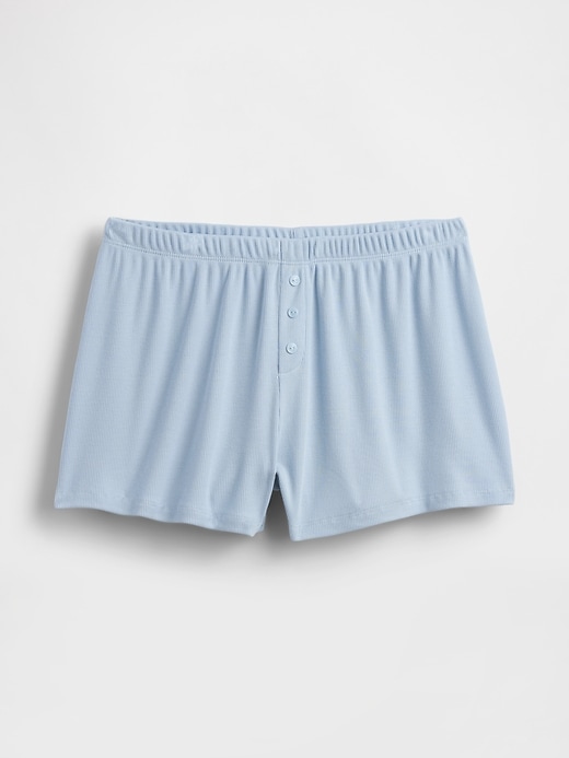 Image number 6 showing, Mini Rib Relaxed PJ Shorts