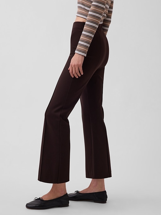 Image number 3 showing, High Rise Double Knit Crop Kick Pants