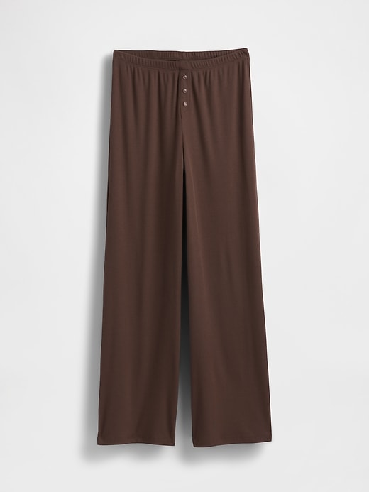 Image number 6 showing, Mini Rib Wide-Leg PJ Pants