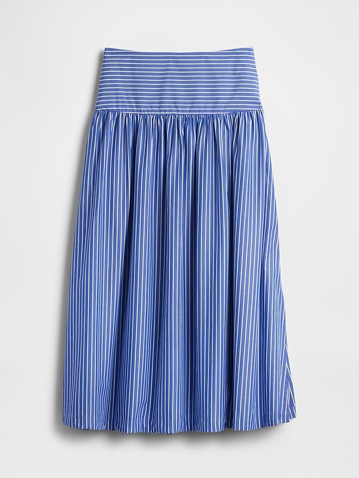 Image number 5 showing, Poplin Drop-Waist Maxi Skirt