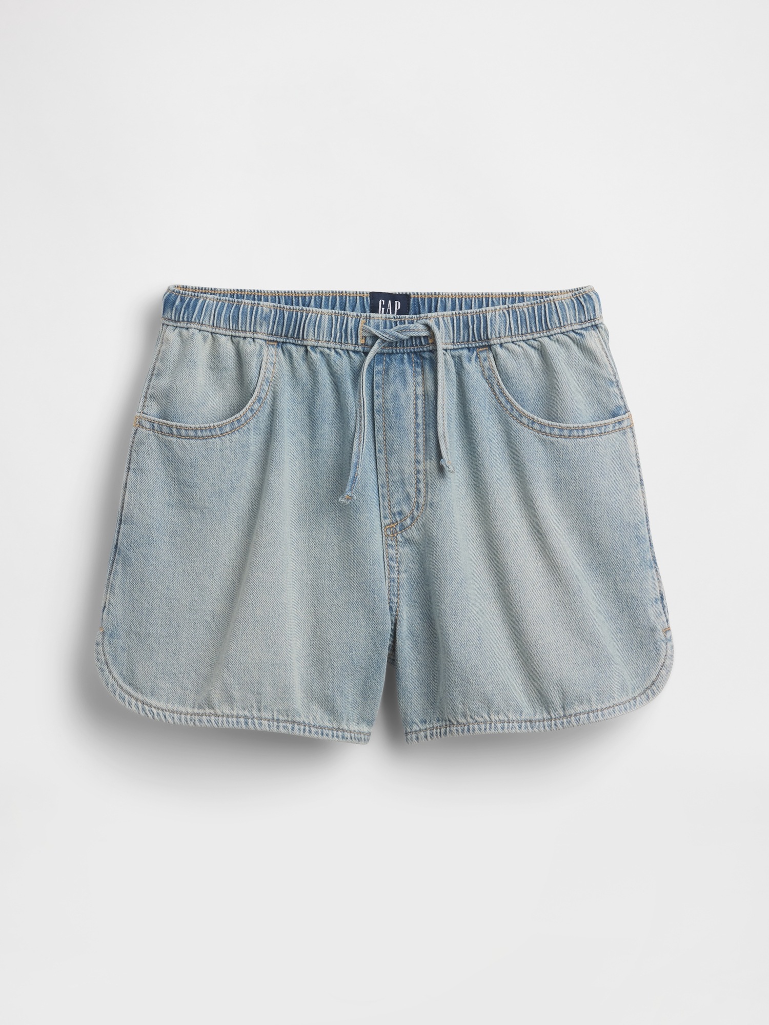 Детские шорты Gap Kids High Rise Denim Easy Shorts — фото 2