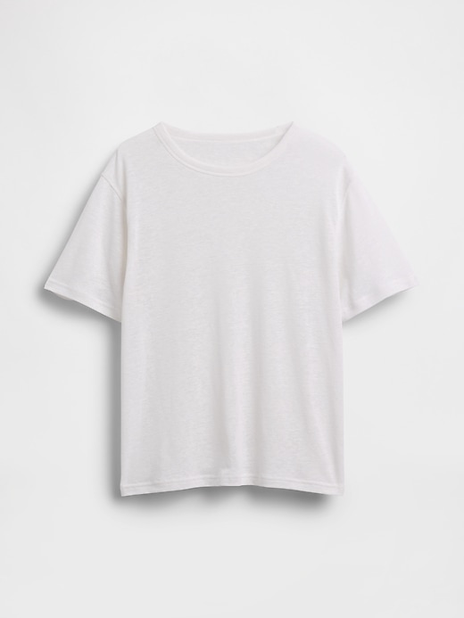 Image number 5 showing, Linen-Blend Relaxed T-Shirt