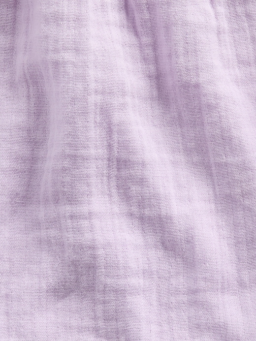 Image number 6 showing, Kids Cotton Gauze Butterfly-Hem Shorts