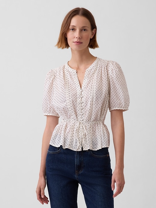Image number 1 showing, Tie-Waist Top
