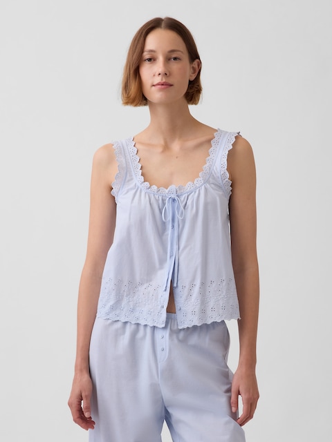 Embroidered PJ Tank
