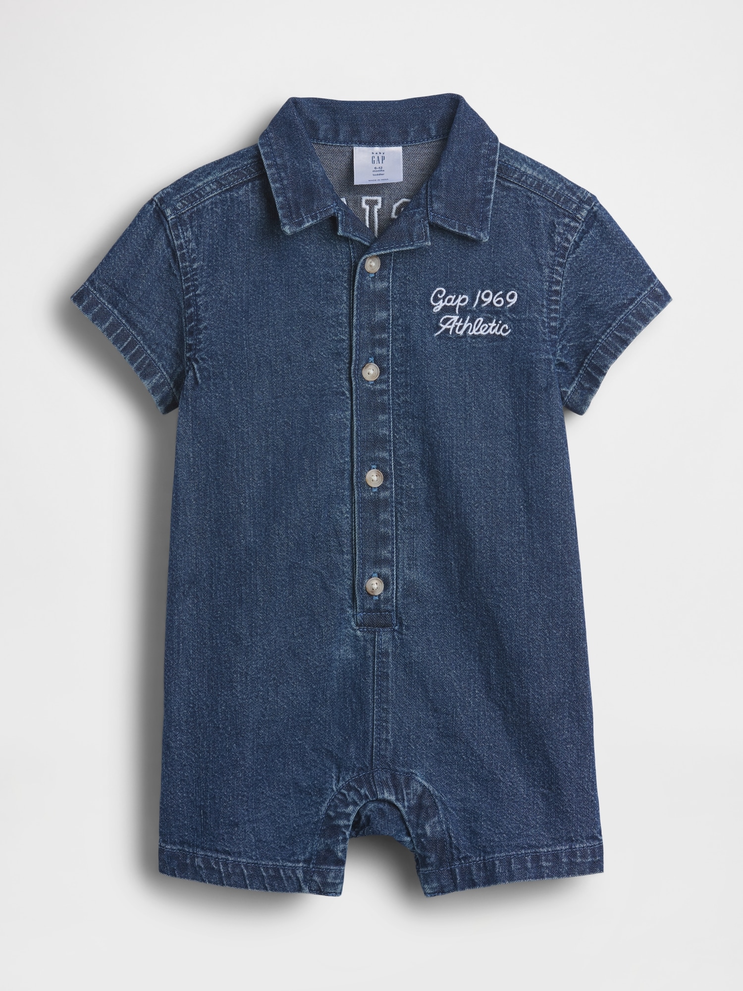 Baby Denim Gap Logo Shorty One-Piece