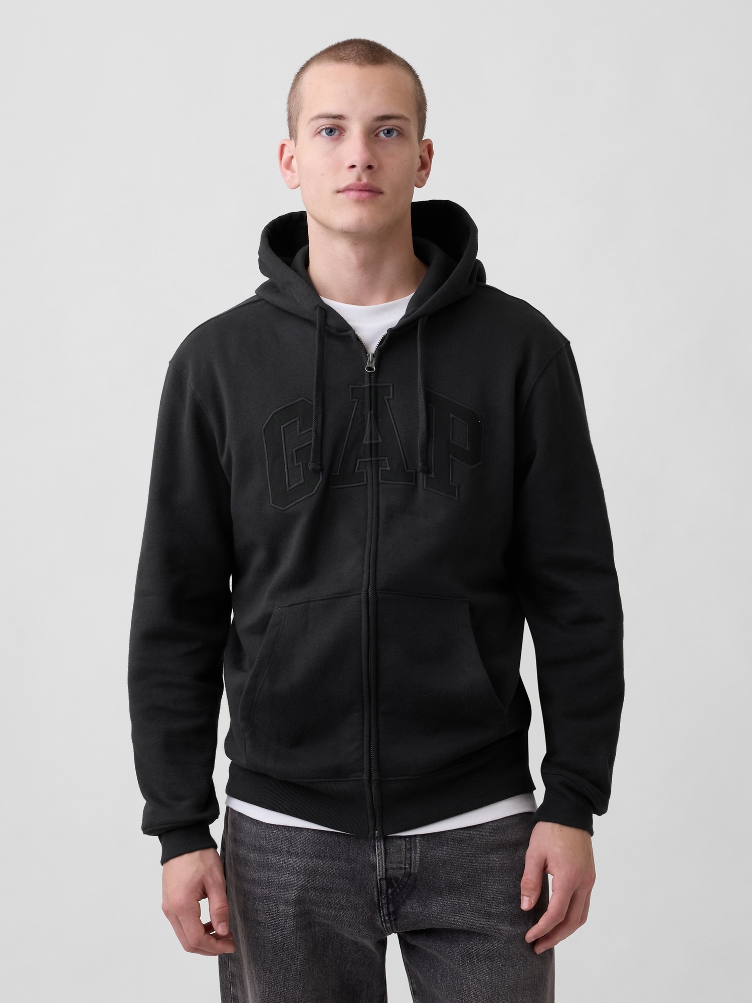 Adult VintageSoft Arch Logo Zip Hoodie