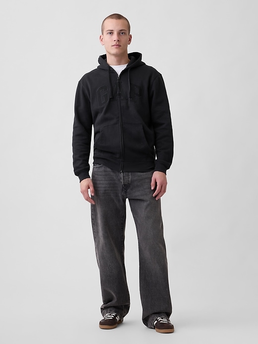 Image number 3 showing, Adult VintageSoft Arch Logo Zip Hoodie