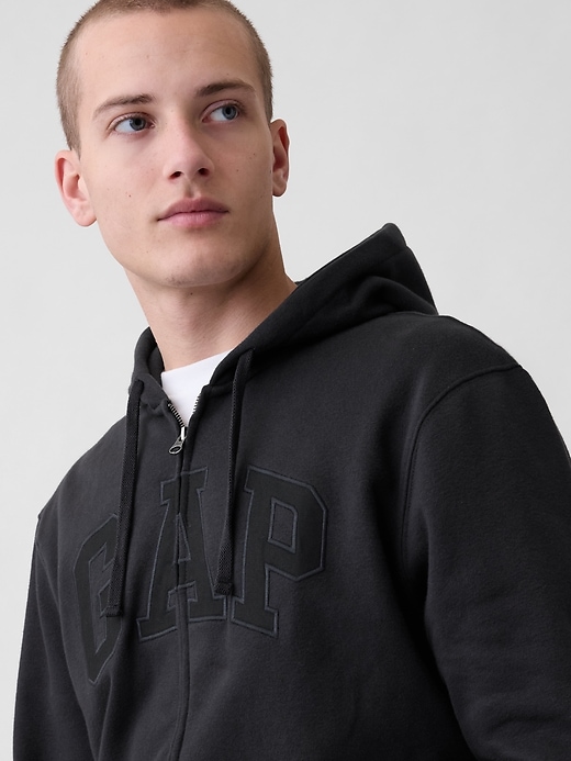 Image number 4 showing, Adult VintageSoft Arch Logo Zip Hoodie