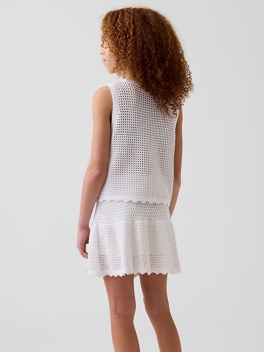 Image number 3 showing, Kids Tiered Crochet Skort