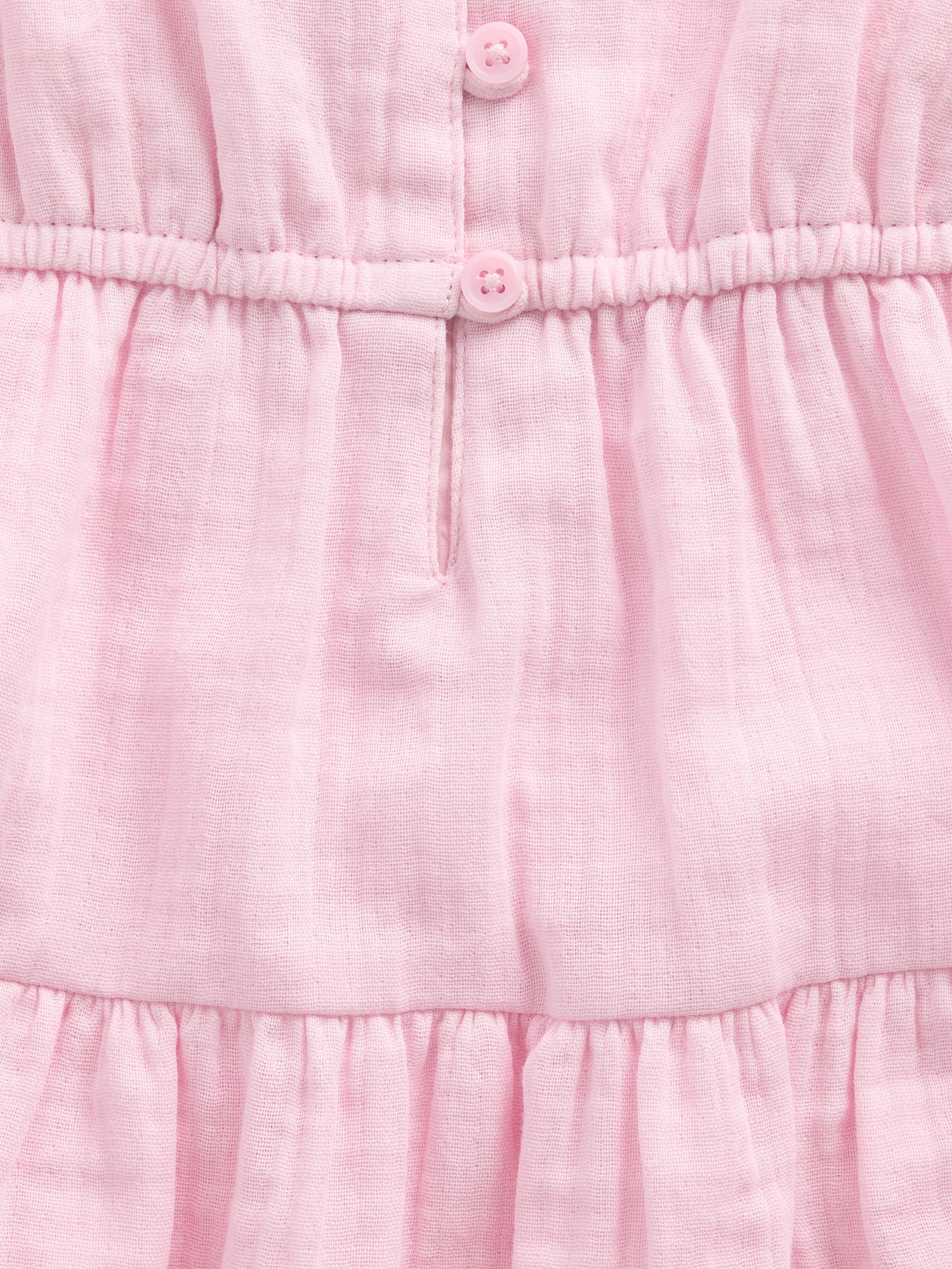 Kids Cotton Gauze Tiered Tank Top