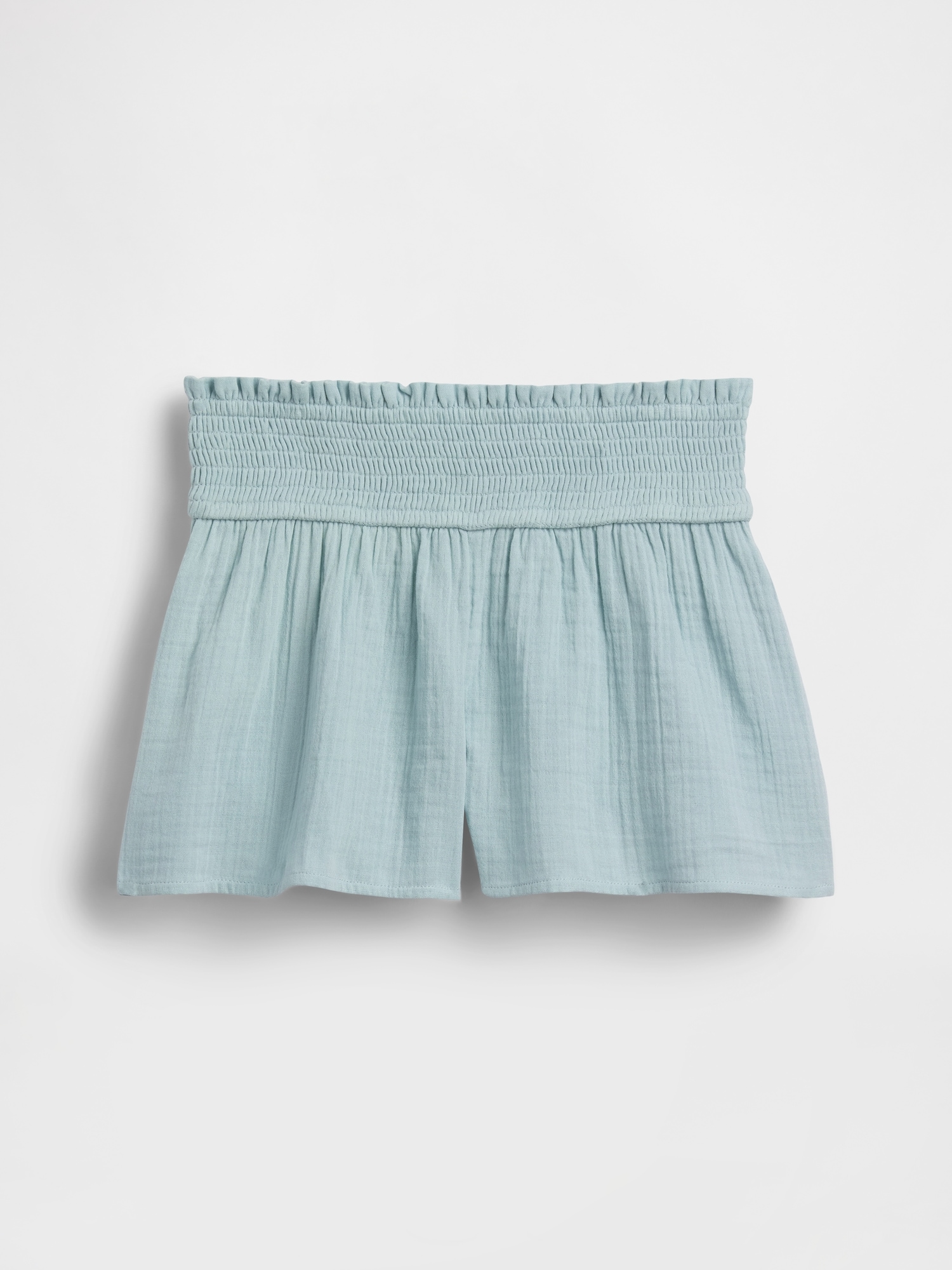 Kids Cotton Gauze Butterfly-Hem Shorts