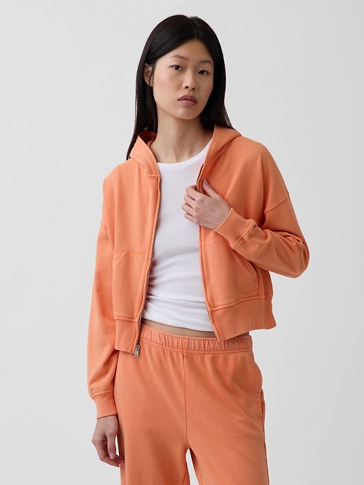 Image number 1 showing, VintageSoft Terry Zip Hoodie