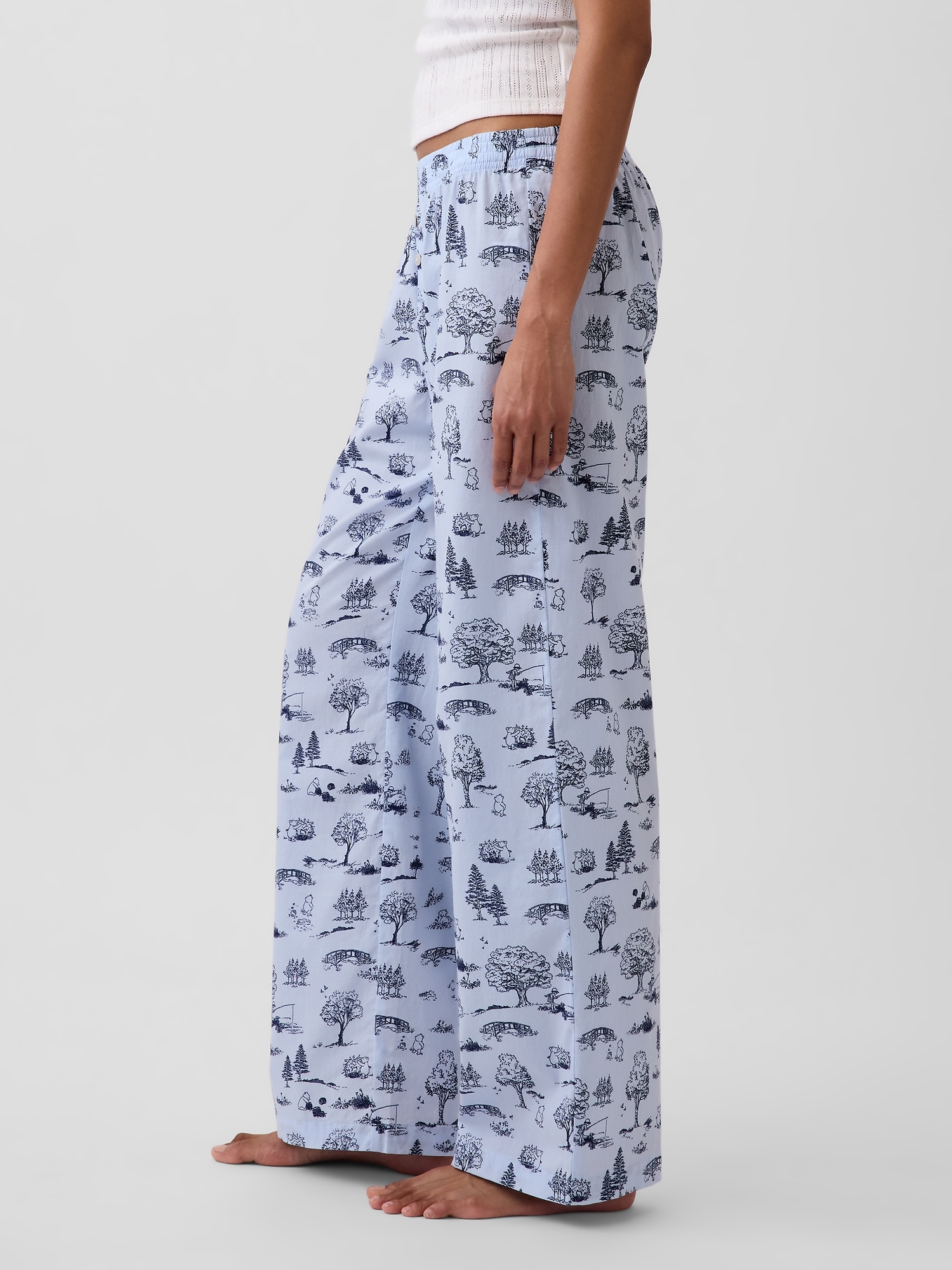 Winnie The Pooh Poplin PJ Pants