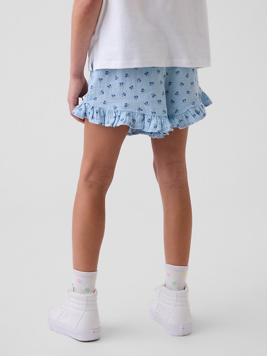 Image number 4 showing, Kids Cotton Gauze Easy Ruffle Shorts