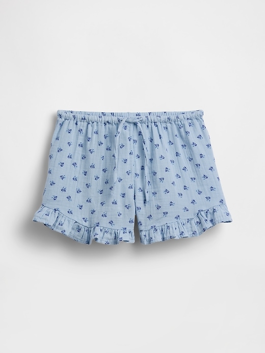 Image number 2 showing, Kids Cotton Gauze Easy Ruffle Shorts