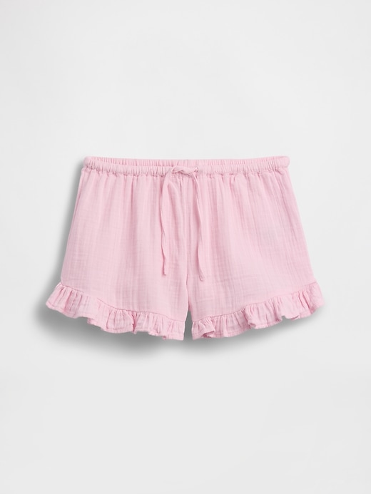 Image number 2 showing, Kids Cotton Gauze Easy Ruffle Shorts