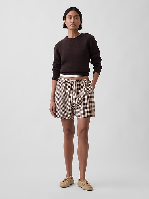 Image number 6 showing, Linen-Blend Easy Shorts