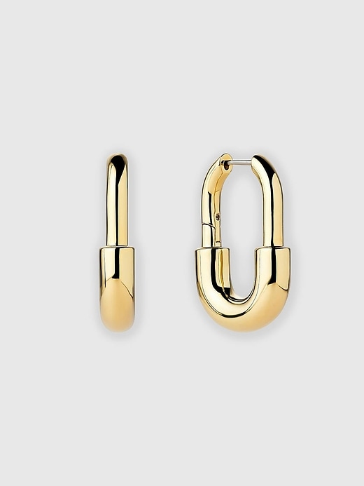 Image number 1 showing, Ana Luisa Brynley Large Gold Hoops
