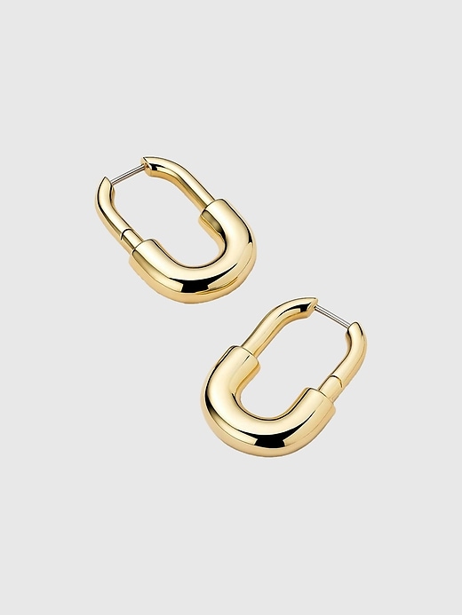 Image number 3 showing, Ana Luisa Brynley Large Gold Hoops