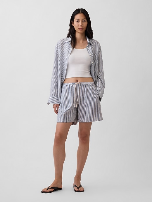 Image number 1 showing, Linen-Blend Easy Shorts