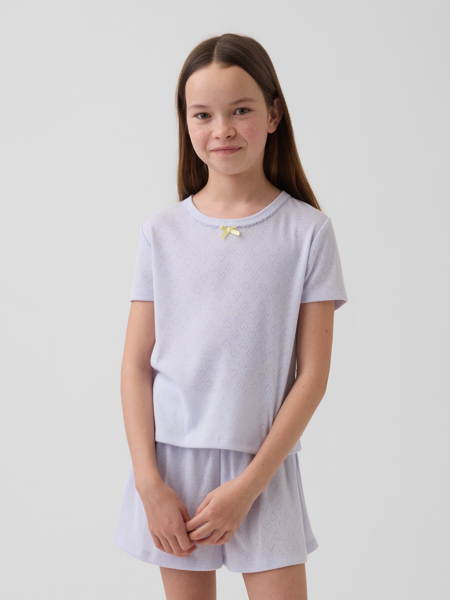 Kids Recycled Pointelle PJ T-Shirt