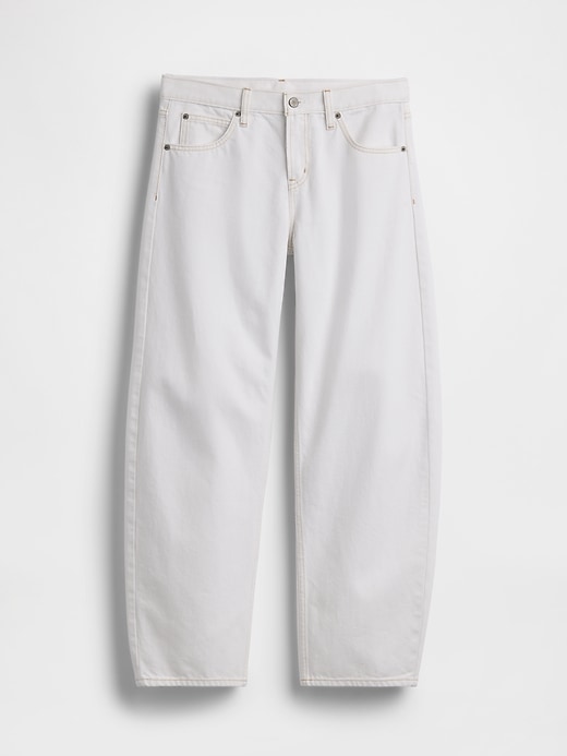 Image number 5 showing, Low Rise Barrel Jeans