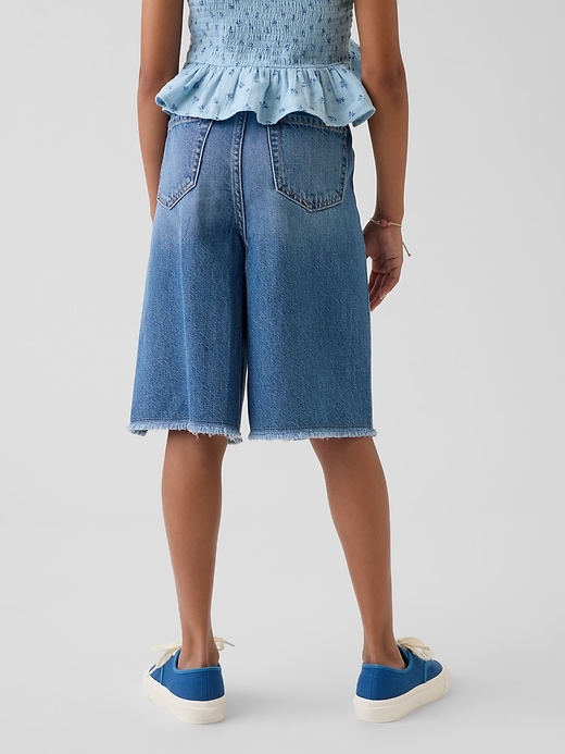 Image number 4 showing, Kids Low Rise UltraSoft Easy Longline Denim Shorts