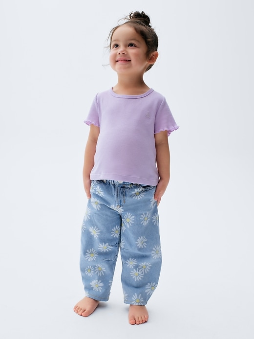 Image number 5 showing, Baby & Toddler Daisy Horseshoe Jeans