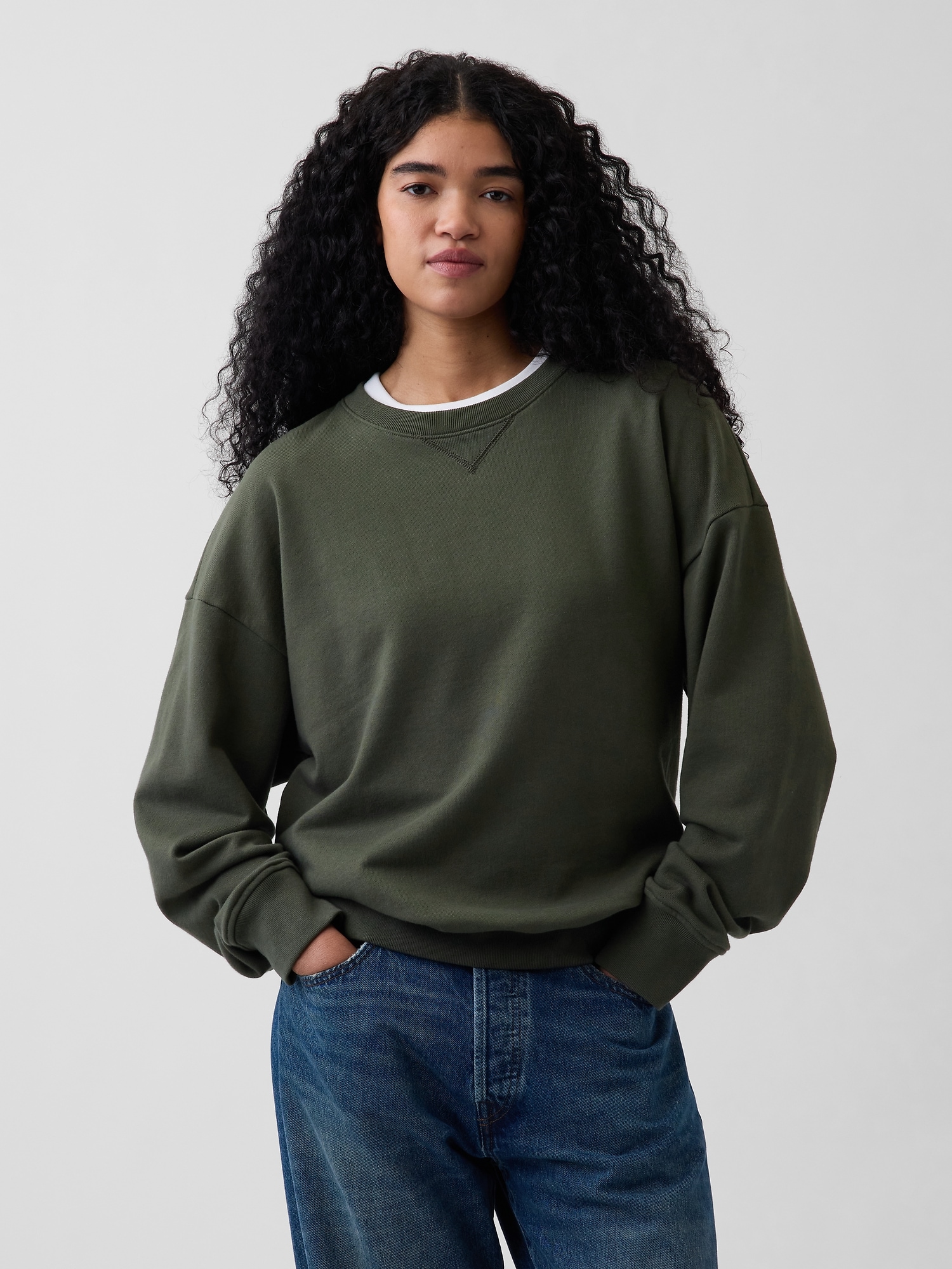 Мужские худи Gap Adult Heavyweight French Terry Oversized Sweatshirt — фото 5