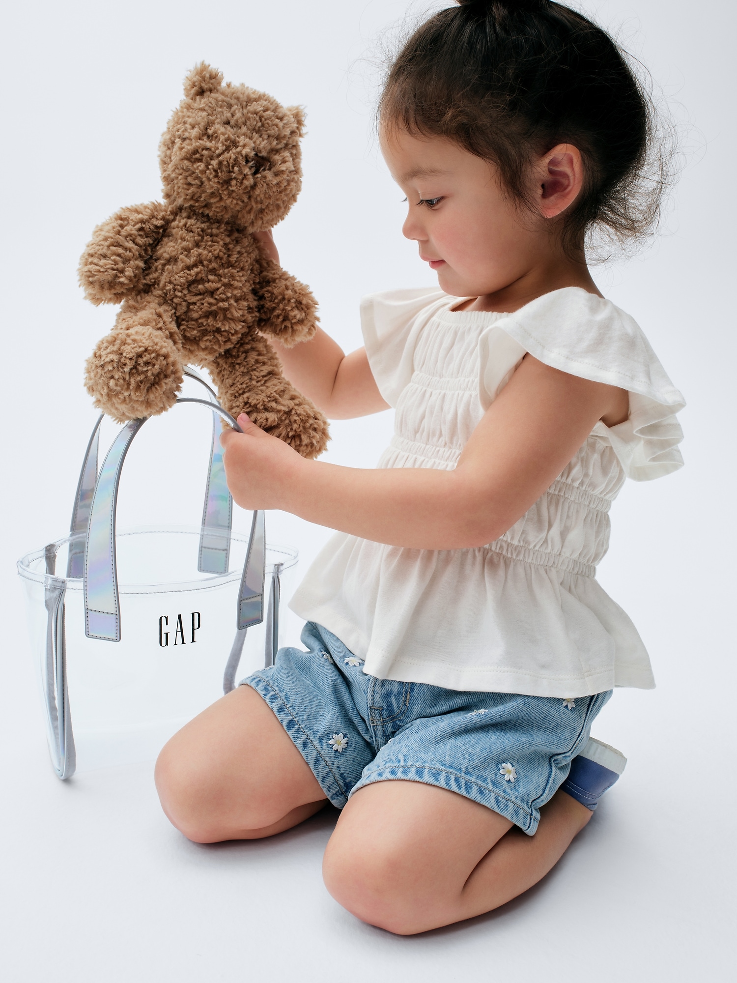 Baby & Toddler Smocked Flutter-Sleeve Top