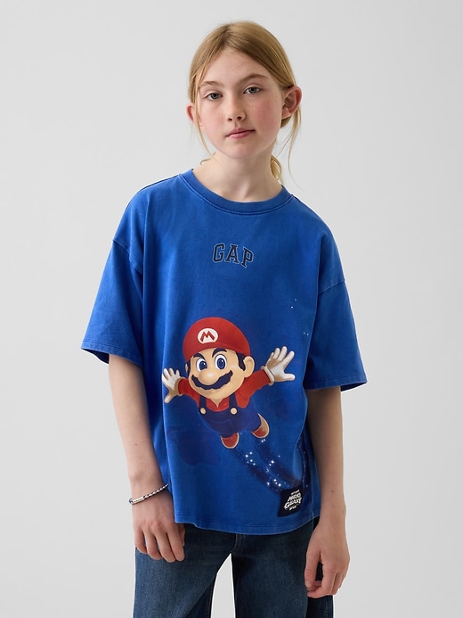 Image number 2 showing, Kids Super Mario Relaxed Graphic T-Shirt