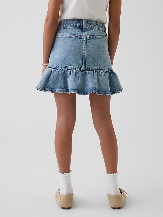 Image number 3 showing, Kids Denim Ruffle Skirt