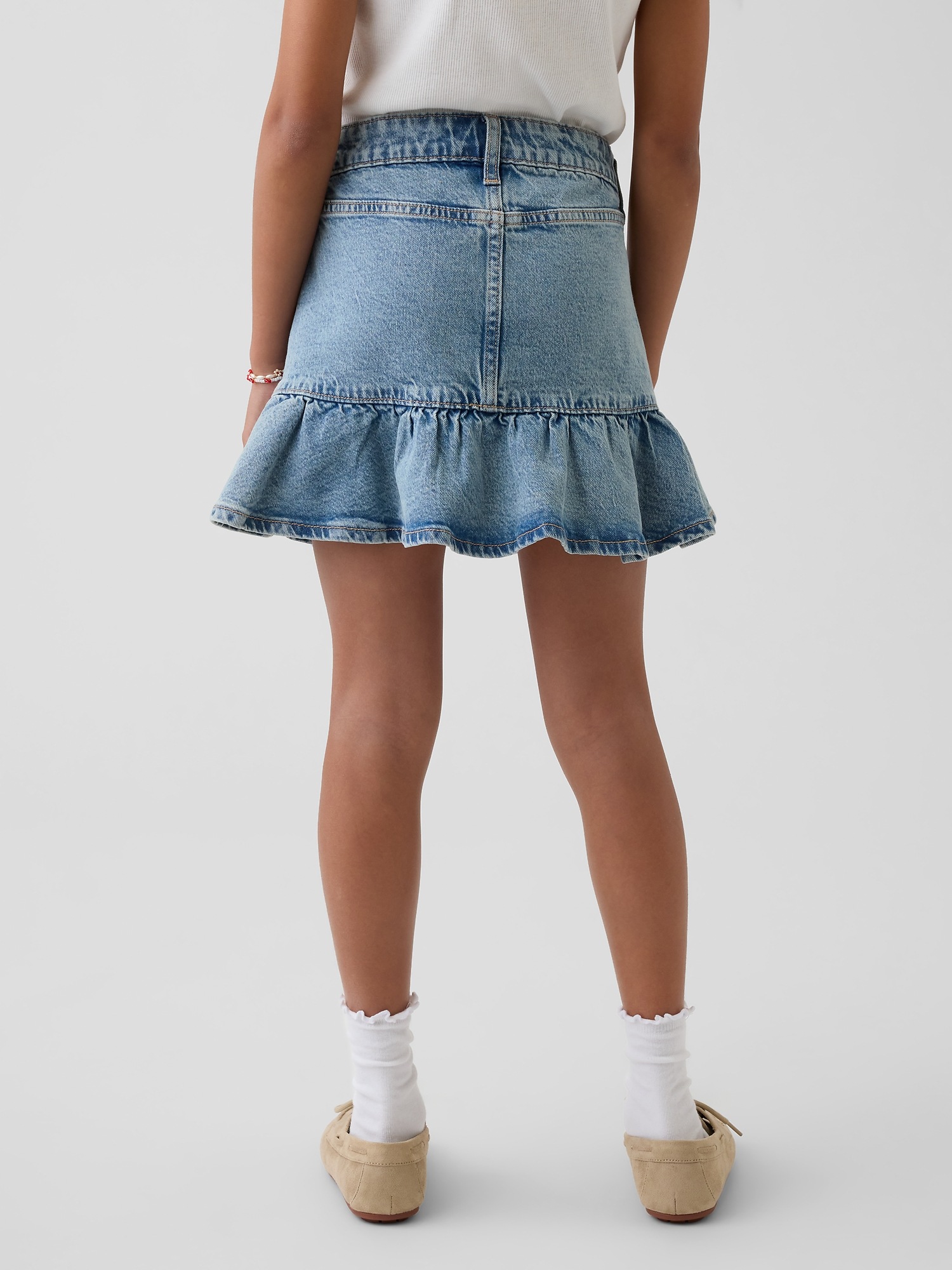 Gap Kids Denim Ruffle Skirt — фото 3