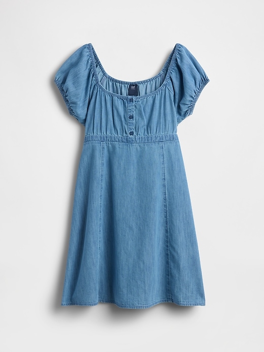 Image number 2 showing, Kids Denim Babydoll Dress