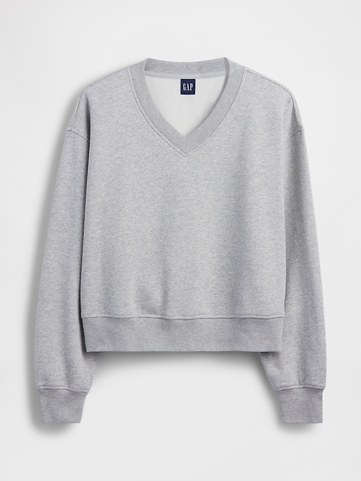 Image number 5 showing, VintageSoft Oversized V-Neck Sweatshirt