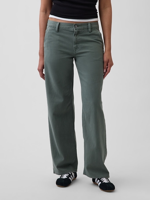 Image number 2 showing, Low Rise '90s Loose Khakis