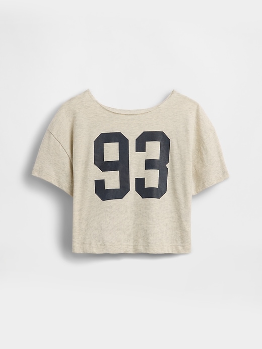 Image number 1 showing, Kids Oversized Wide-Neck T-Shirt